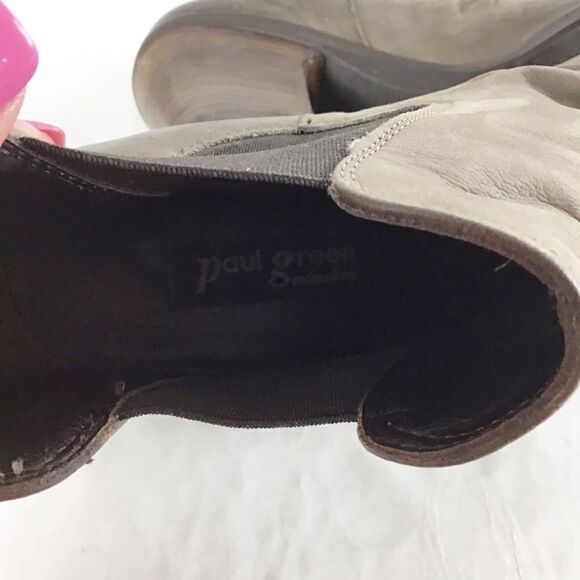 Paul Green Jano Gray Nubuck Chelsea Ankle Boot - Picture 7 of 9